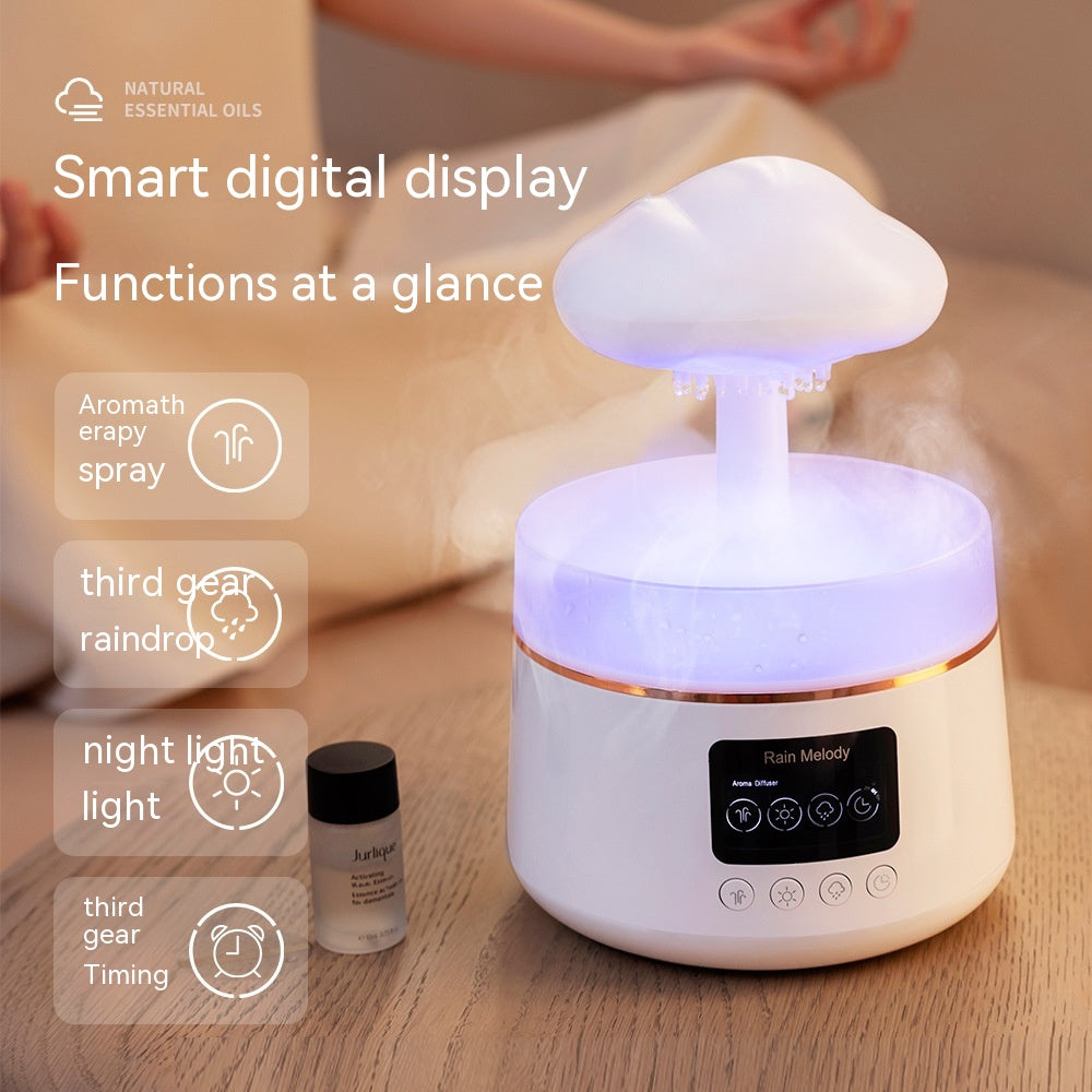 Cloud Rain Aroma Diffuser | 7-Color LED Night Light