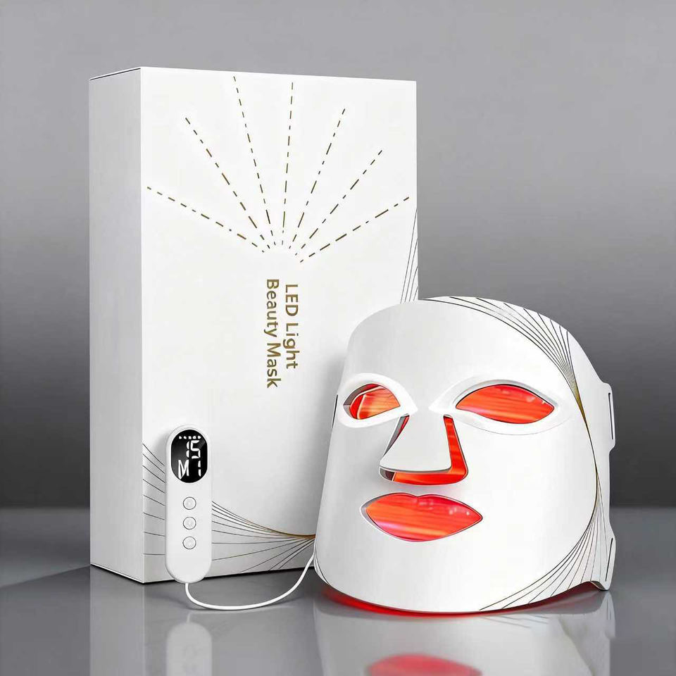 LUMINAE Glow Mask - LED red light therapy face mask with charging controller and retail box