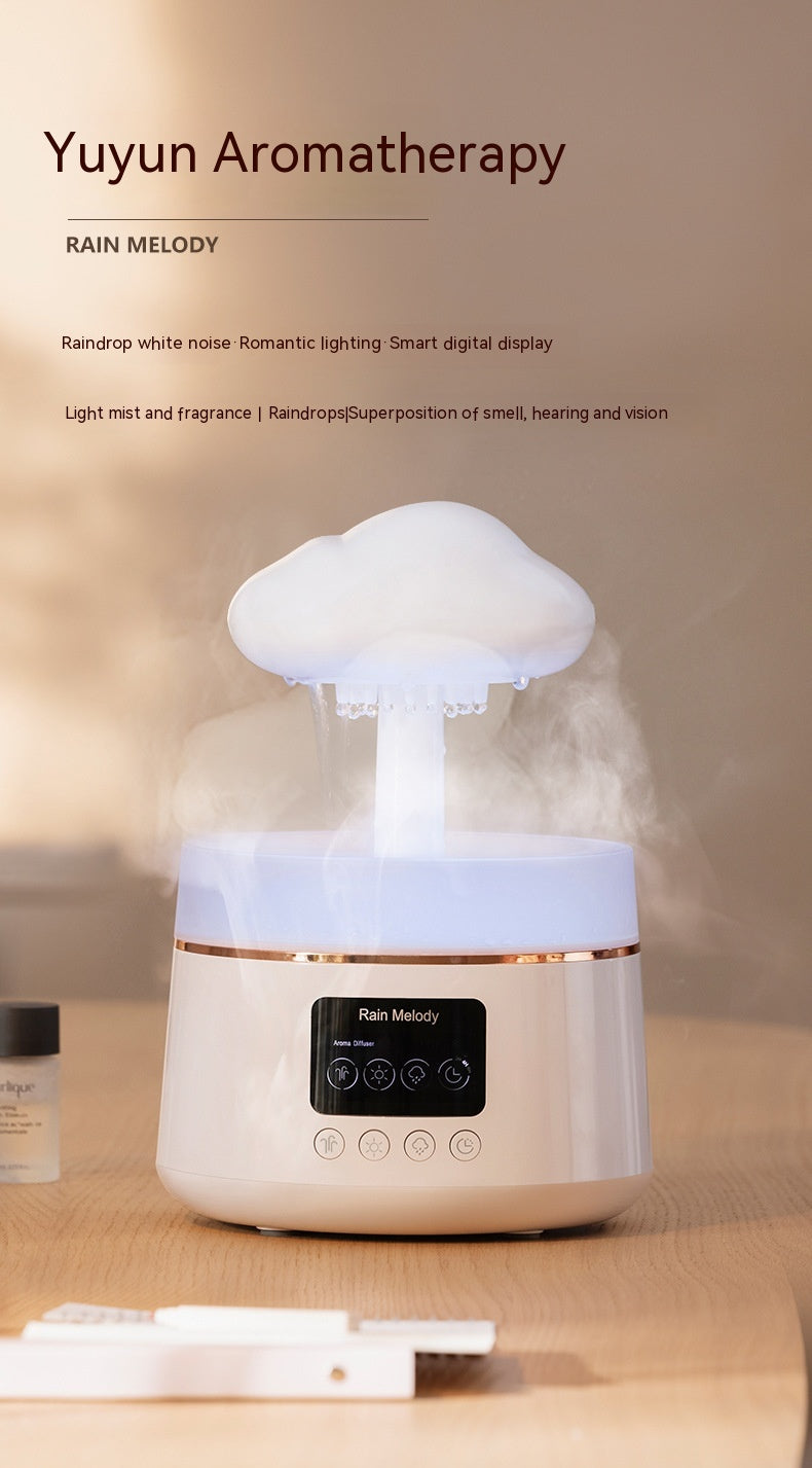 Cloud Rain Aroma Diffuser | 7-Color LED Night Light